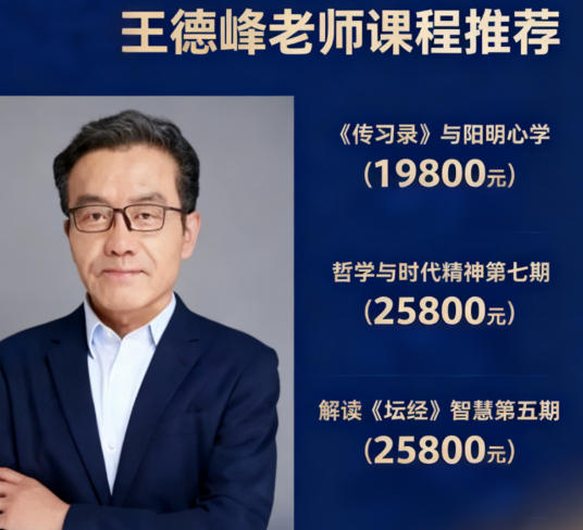 2026王德峰各课程多少钱