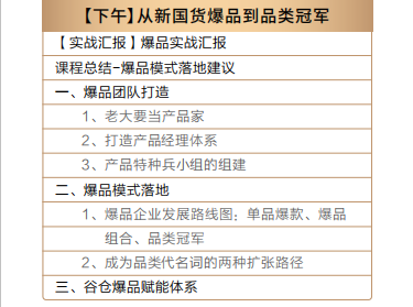 谷仓爆品总裁营