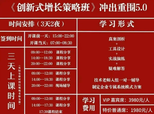 王冲老师河南郑州 3 天 2 夜《创新式增长》冲出重围 5.0 峰会(五大亮点解读)