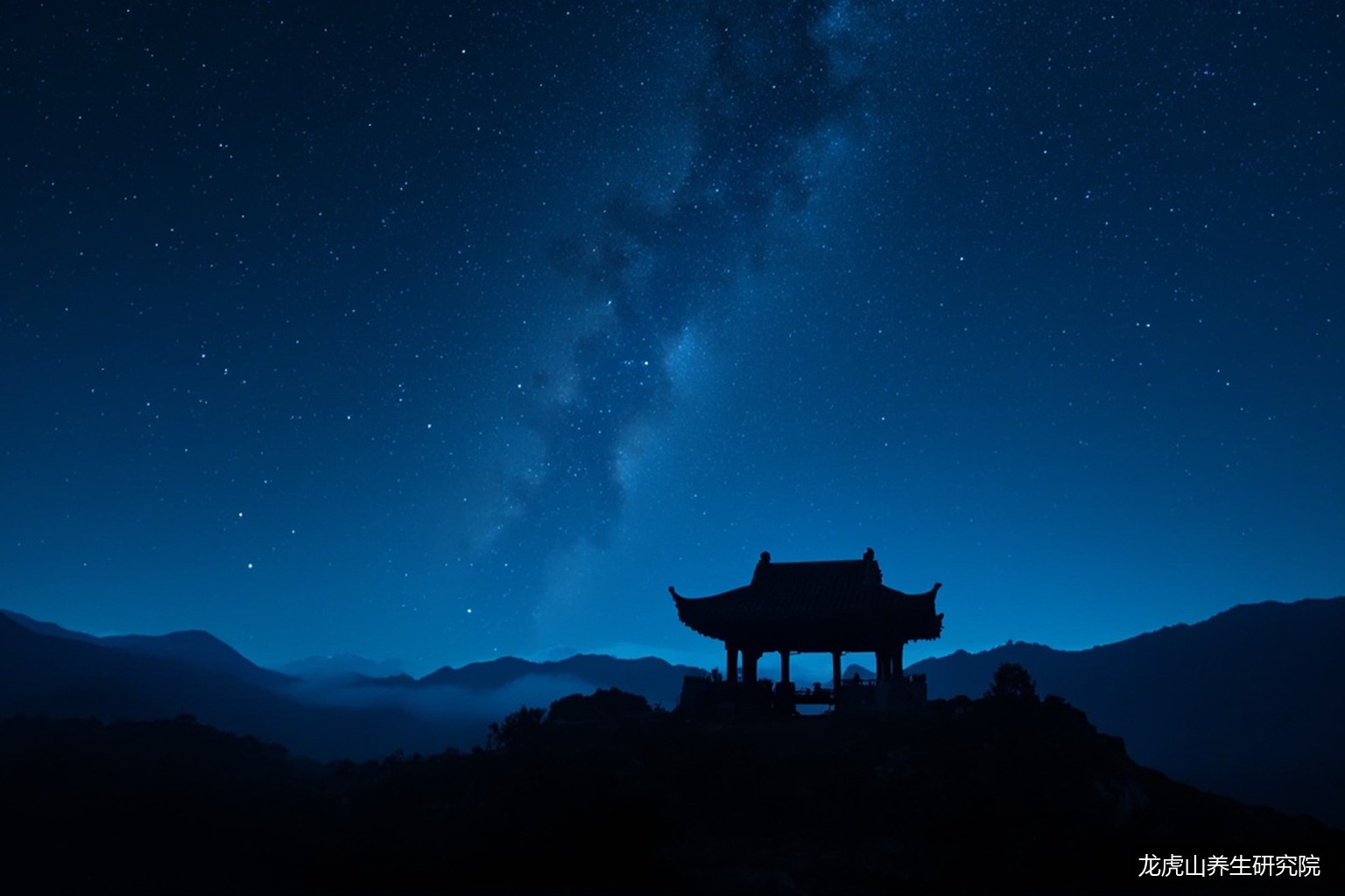 星空山间古亭 星空山间古亭