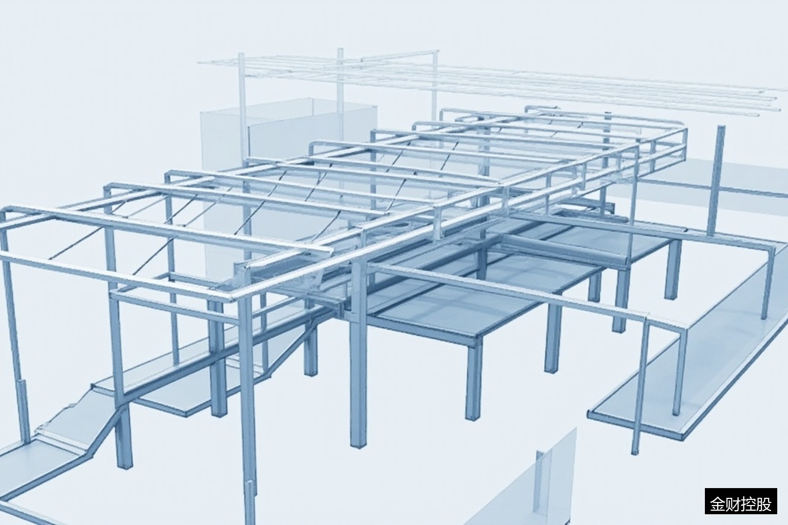 建筑框架体系模型