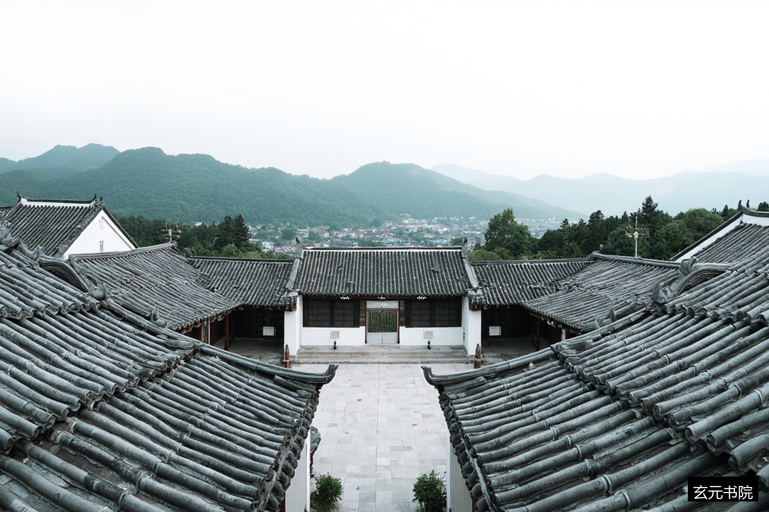 中式书院建筑群 中式书院建筑群