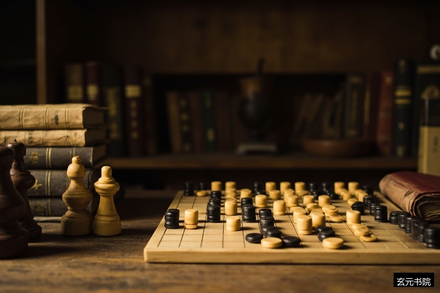 棋盘与线装书 棋盘与线装书